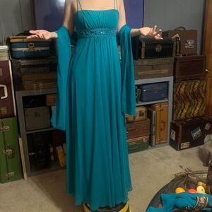 Brides maid prom pageant gown